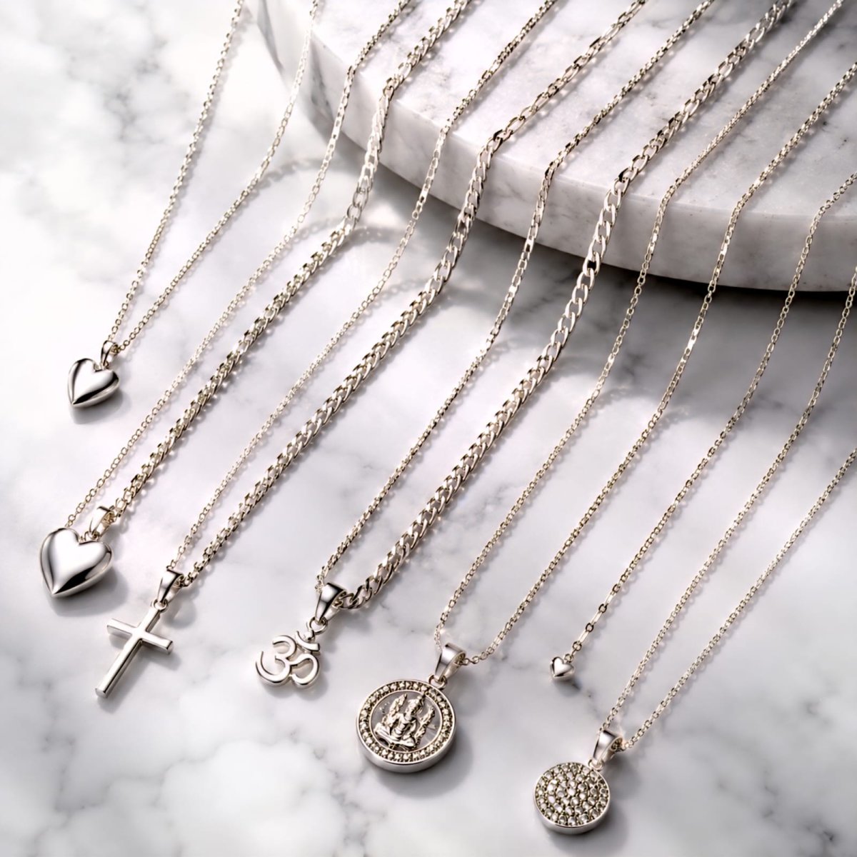 925 Sterling Silver Silver Chains Collection