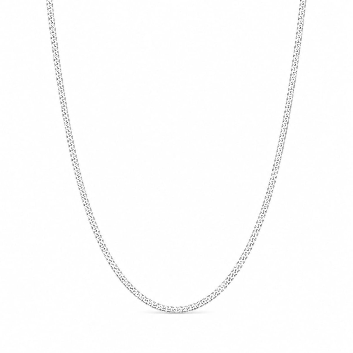 925 Sterling Silver Curb Chain Necklace 16 Inch for Kids | Unisex Girls & Boys
